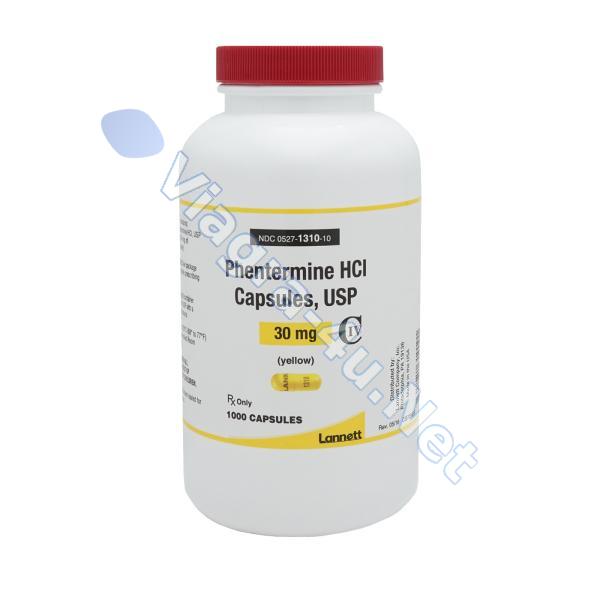 Phentermine HCL 30mg Marque Lannett