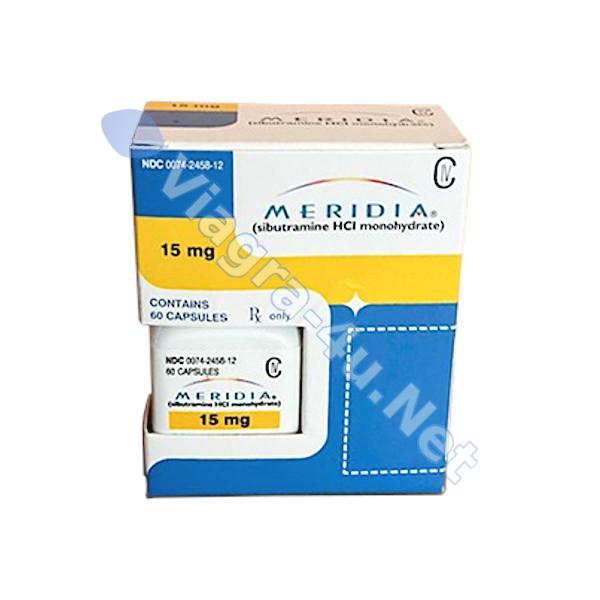 Meridia (Sibutramina) 15mg - Paquete de 60 pastillas